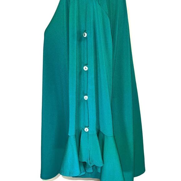 NWT Green Envelope Las Angeles Bell Sleeve Top 2X - Picture 4 of 5